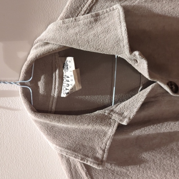 Cotton Stuff Classics, teri sweat uniform, button down - small. drawstring pant - Picture 2 of 5